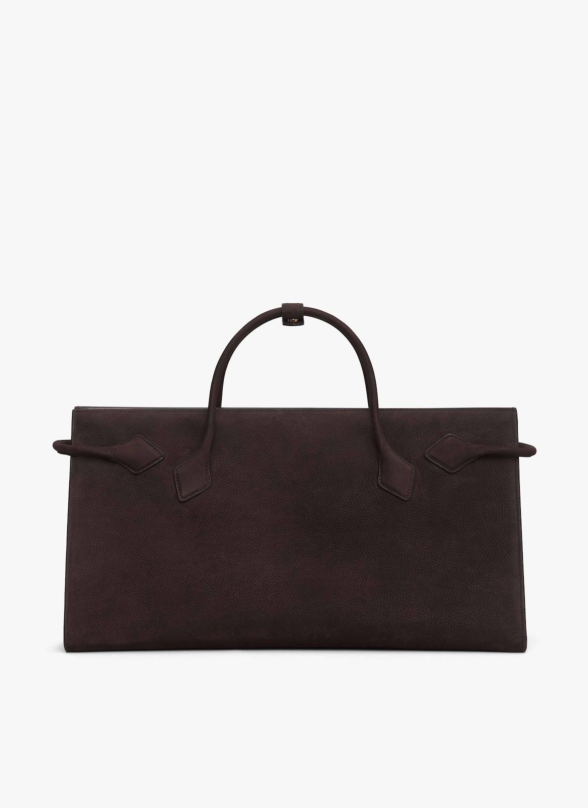 LE TECKEL TOTE BAG IN NUBUCK ALAÏA DARK BROWN LE TECKEL TOTE BAG IN NUBUCK